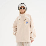 スプライシングルーズクレストロゴジャケット