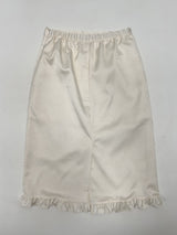 Jacquard satin midi skirt