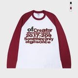 [UNISEX]オフクリエイターラグランロングスリーブTシャツ