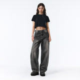 BTB : BREEZE WASHING JEANS [ASH CHARCOAL] [UNISEX]