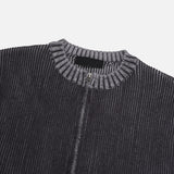 Fog lip zip-up knitwear