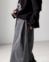 Natty Herringbone Balloon Pants