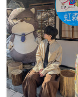 リニアストライプオーバーシャツ