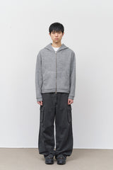 Wet Knitted Zip Hoodie