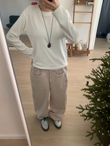 ケアベーシック起毛長袖Tシャツ(6c)