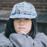 vintage patchwork cap blue