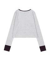 AIRY BUTTON CARDIGAN (MELANGE) F26QB041