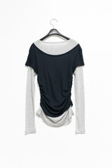 tencel color layered top(4colors)
