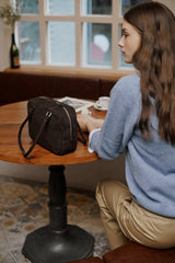 BROSCHE BAG SUEDE ESPRESSO