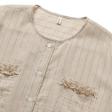 Light stripe shirt_beige