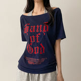 ビオオフショルダーショートスリーブドTシャツ(4 colors)