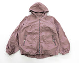 [MADE] Pained metal shirring balloon hood windbreaker two-way zip-up