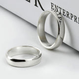 SVR-611 Teen Top Ricky wears silver 925 simple plain round minja silver ring