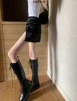 スエーデンブラックロングブーツ