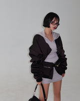 Hooded Mini Dress & Bolero Two Piece