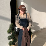 Raab waist string denim overalls