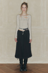 MOONFLOWER SKIRT black
