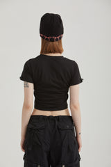 PETITE RIBBON T-SHIRT