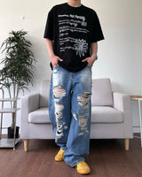 デストロイドブラッシュデニムパンツ