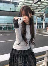26SS★ [MADE]アモンボーダーカラーシャーリングフードTシャツ
