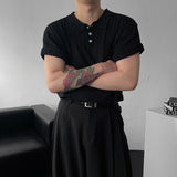 Ford Twisted Short-Sleeved Collar Knitwear (3 colors)
