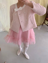 [by LILLOVE] cherry blossom tweed jacket