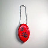 BORN IN CODE Coral Reef Coin Wallet Keyring (Red)