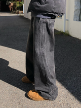 スリートラックデニムパンツ S, M, L (2 colors)