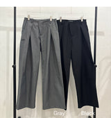 [Unisex] タックワイドスラックス(2color)