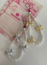 【MADE】Metallic Luster Bow Phone Charm