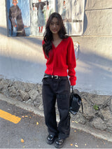 MULTI DETAIL WIDE TROUSER PANTS (3COLOR)