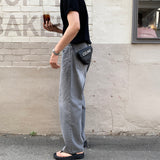 LMN Lebo Stone Semi-Wide Denim Pants (2 colors)