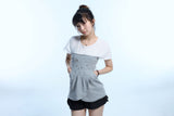 Eyelet 2 - Way Wrap Skirt - Gray