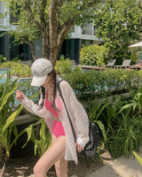 See-through overfit shirt