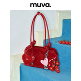 muva. French Knotted Underarm Bag, Genuine‑Leather Niche Premium‑Feel Women’s Shoulder Purse, New Arrival May 17