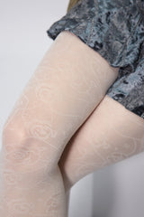 classic rose tights (cream)