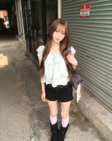 Frill cancan blouse