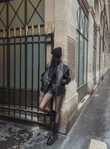 Villa Hand Washing Low Leather Shorts