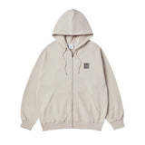 25SS BOX BASIC LOGO HOODIE ZIP UP ESSENTIAL BEIGE