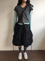 Serena Balloon Midi Skirt (3color)