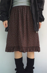 frillog dot skirt