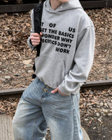 Stay Lettering Cropped Hoodie