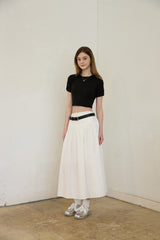 TIDY FLARE LONG SKIRT (2 COLORS)