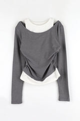 Cozy Mood Layered Brushed Tee