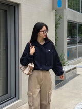 [BELLIDE MADE] DAMPING AND INCISION LINE CROP PARKER