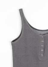 SNAP RIB SLEEVELESS