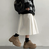 Chaho Banded Waist Long skirt