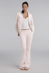 Sheer Romance Folded Pants, Pink
