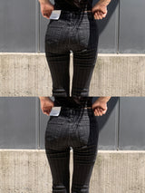 Black Rail Pinstripe Bootcut Long Pants (Black)