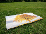 The golden tree of blessing , fabric poster